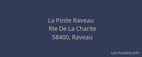 La Poste Raveau