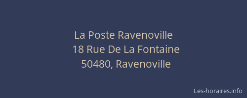La Poste Ravenoville