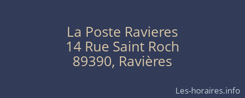 La Poste Ravieres