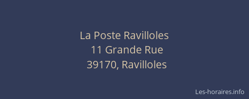 La Poste Ravilloles