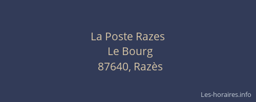 La Poste Razes