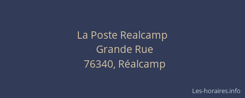 La Poste Realcamp