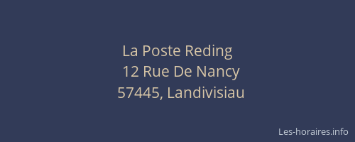 La Poste Reding