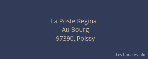 La Poste Regina