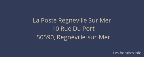 La Poste Regneville Sur Mer