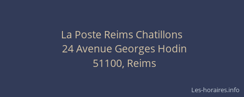 La Poste Reims Chatillons