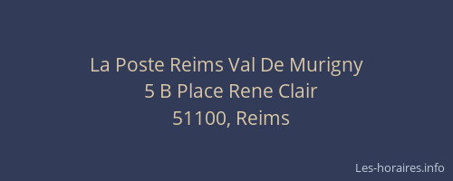 La Poste Reims Val De Murigny