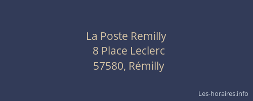 La Poste Remilly
