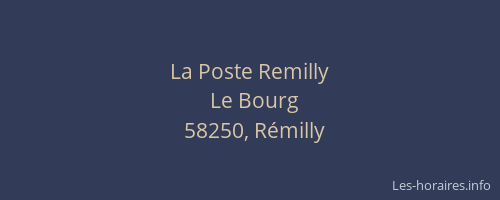 La Poste Remilly
