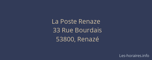La Poste Renaze