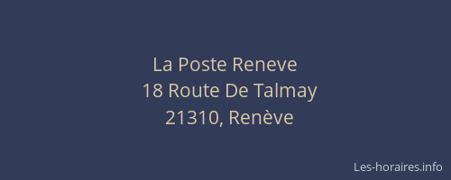La Poste Reneve