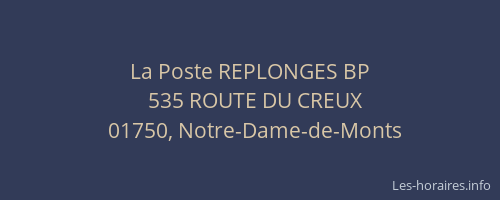 La Poste REPLONGES BP