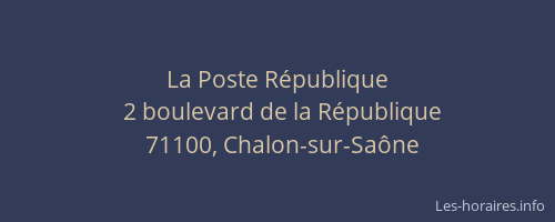 La Poste République