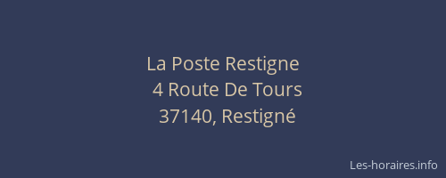 La Poste Restigne