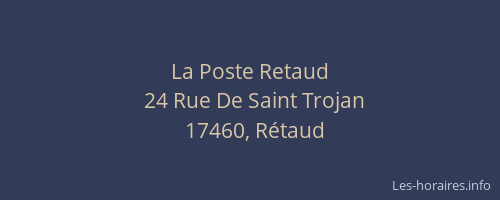 La Poste Retaud
