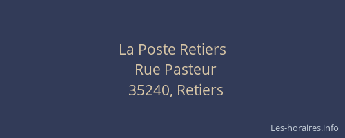 La Poste Retiers