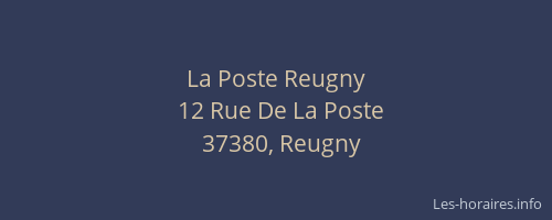 La Poste Reugny