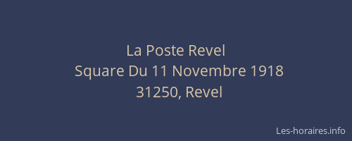 La Poste Revel