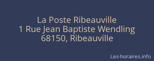 La Poste Ribeauville