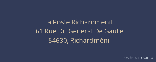 La Poste Richardmenil