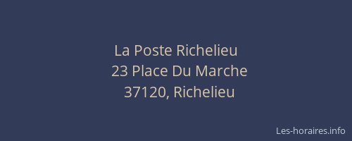 La Poste Richelieu