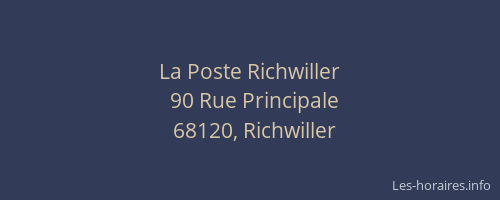 La Poste Richwiller