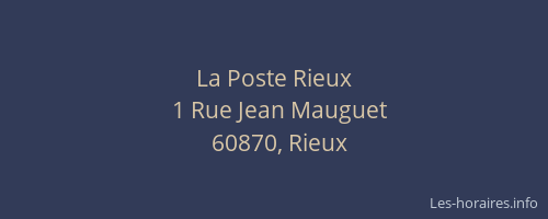 La Poste Rieux