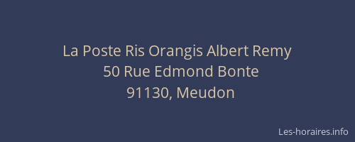 La Poste Ris Orangis Albert Remy