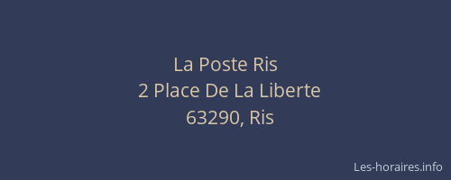 La Poste Ris