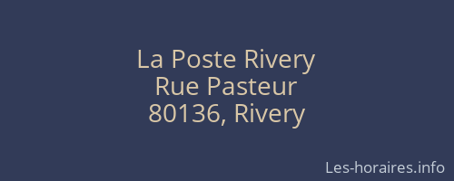 La Poste Rivery