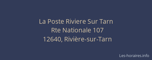La Poste Riviere Sur Tarn