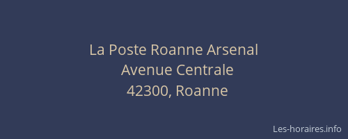 La Poste Roanne Arsenal