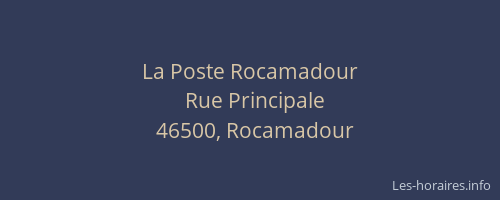 La Poste Rocamadour