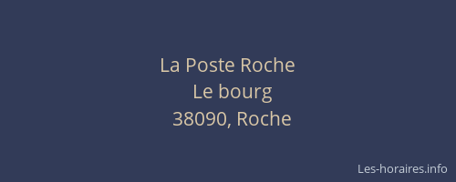 La Poste Roche