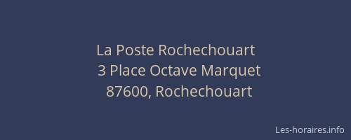 La Poste Rochechouart