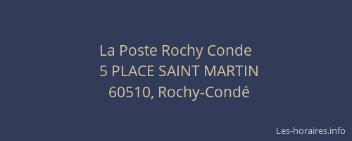 La Poste Rochy Conde