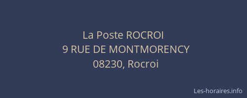 La Poste ROCROI