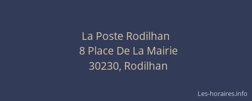 La Poste Rodilhan