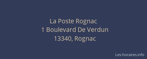 La Poste Rognac