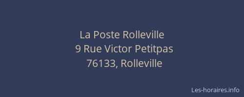 La Poste Rolleville