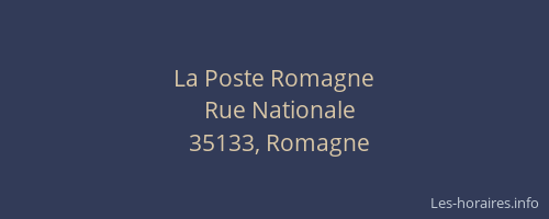 La Poste Romagne