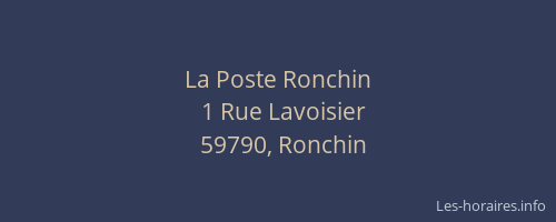 La Poste Ronchin