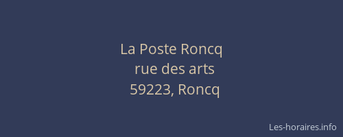 La Poste Roncq