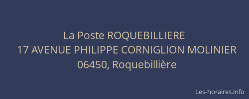 La Poste ROQUEBILLIERE