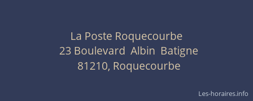 La Poste Roquecourbe