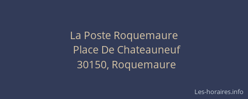 La Poste Roquemaure