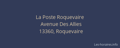 La Poste Roquevaire