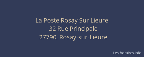 La Poste Rosay Sur Lieure