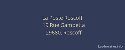 La Poste Roscoff