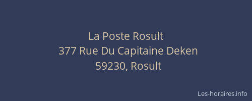 La Poste Rosult